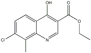 7-氯-4-羟基-8-甲基喹啉-3-羧酸乙酯